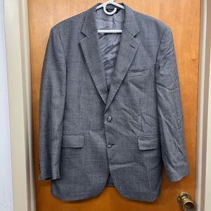 Jos. A. Bank Black and White herringbone double closure Blazer